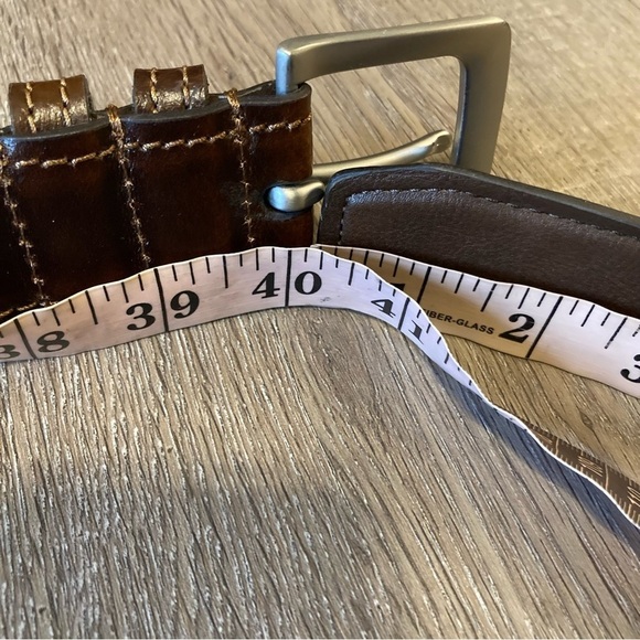 Ralph Lauren Mens Brown Leather Belt 38 EUC